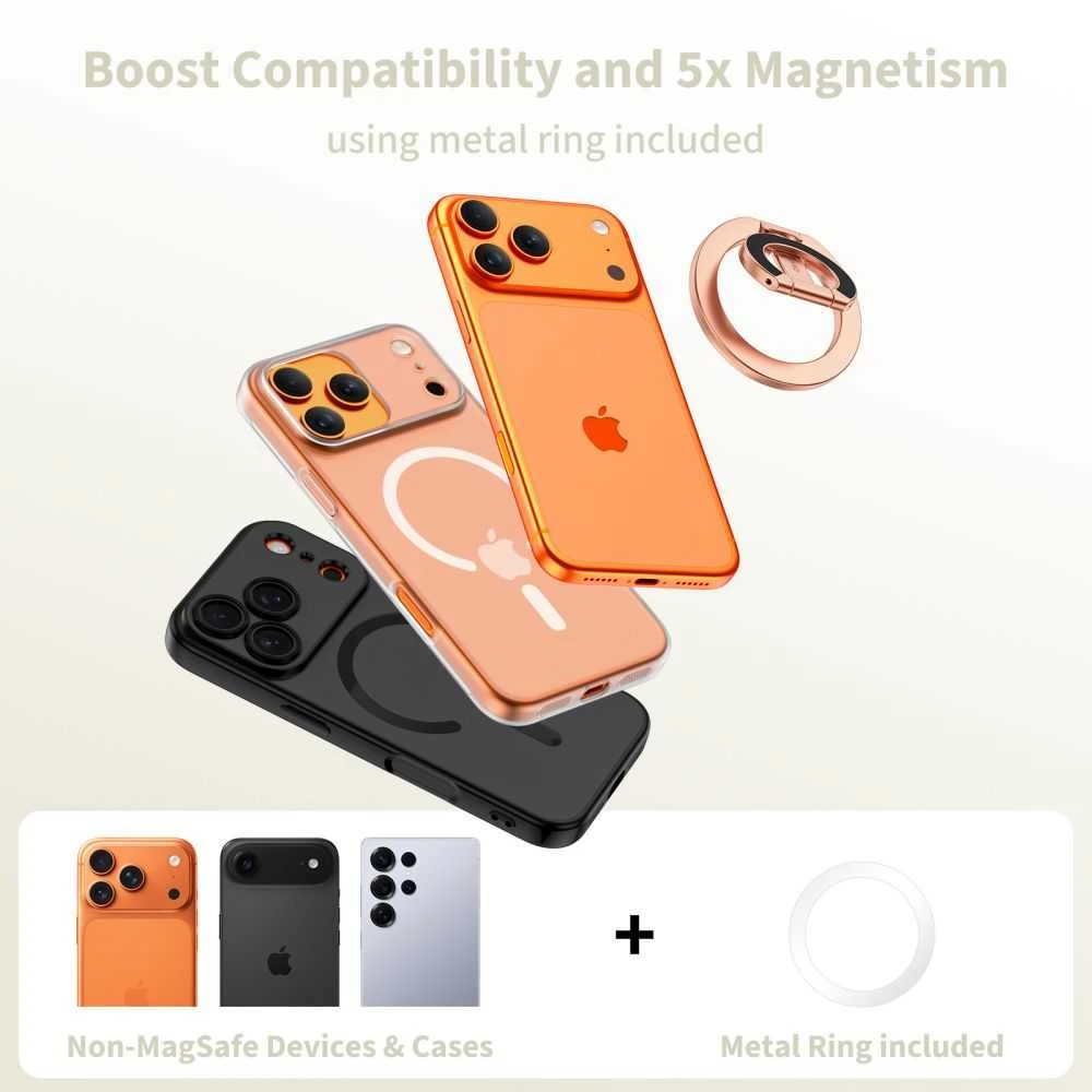 Tech-Protect mmR400 Lamano Magnetic MagSafe žiedas telefonui rožinio aukso spalvos
