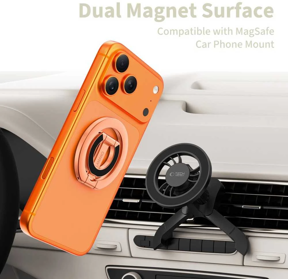 Tech-Protect mmR400 Lamano Magnetic MagSafe žiedas telefonui rožinio aukso spalvos