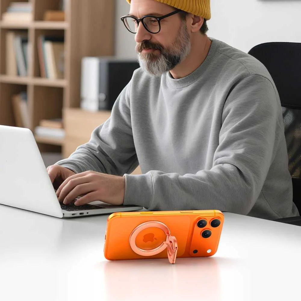 Tech-Protect mmR400 Lamano Magnetic MagSafe žiedas telefonui rožinio aukso spalvos