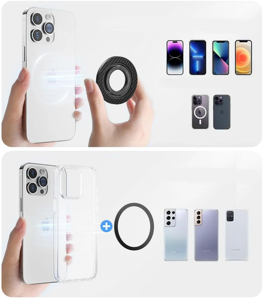 Tech-Protect MMR800 magnetinis telefono žiedas - Juodas