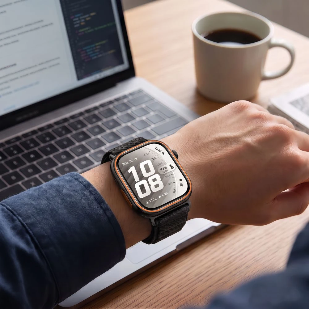 „Tech-Protect“ nailoninis dėklas, skirtas „HUAWEI WATCH FIT 3 / 4 / 4 PRO / 5 / 5 PRO“, juodas