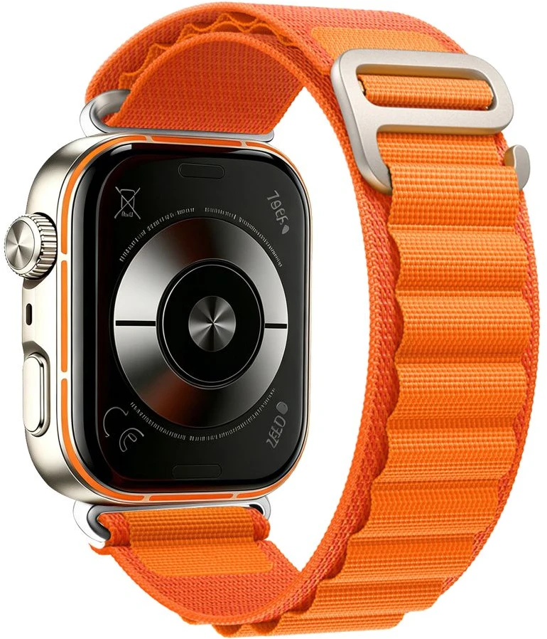 „Tech-Protect“ nailoninis dėklas, skirtas „Huawei Watch Fit 3 / 4 / 4 Pro / 5 / 5 Pro“, oranžinis