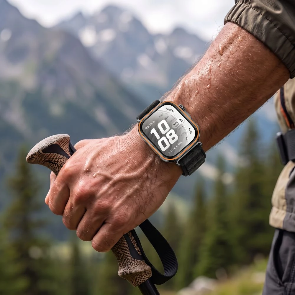 „Tech-Protect“ nailoninis dėklas, skirtas „HUAWEI WATCH FIT 3 / 4 / 4 PRO / 5 / 5 PRO“, juodas