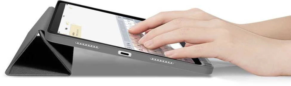 „Tech-Protect SC Pen“ drobinis dėklas, skirtas „iPad 10.9“ (2022 / „iPad 11“ (2025)) – pilkas