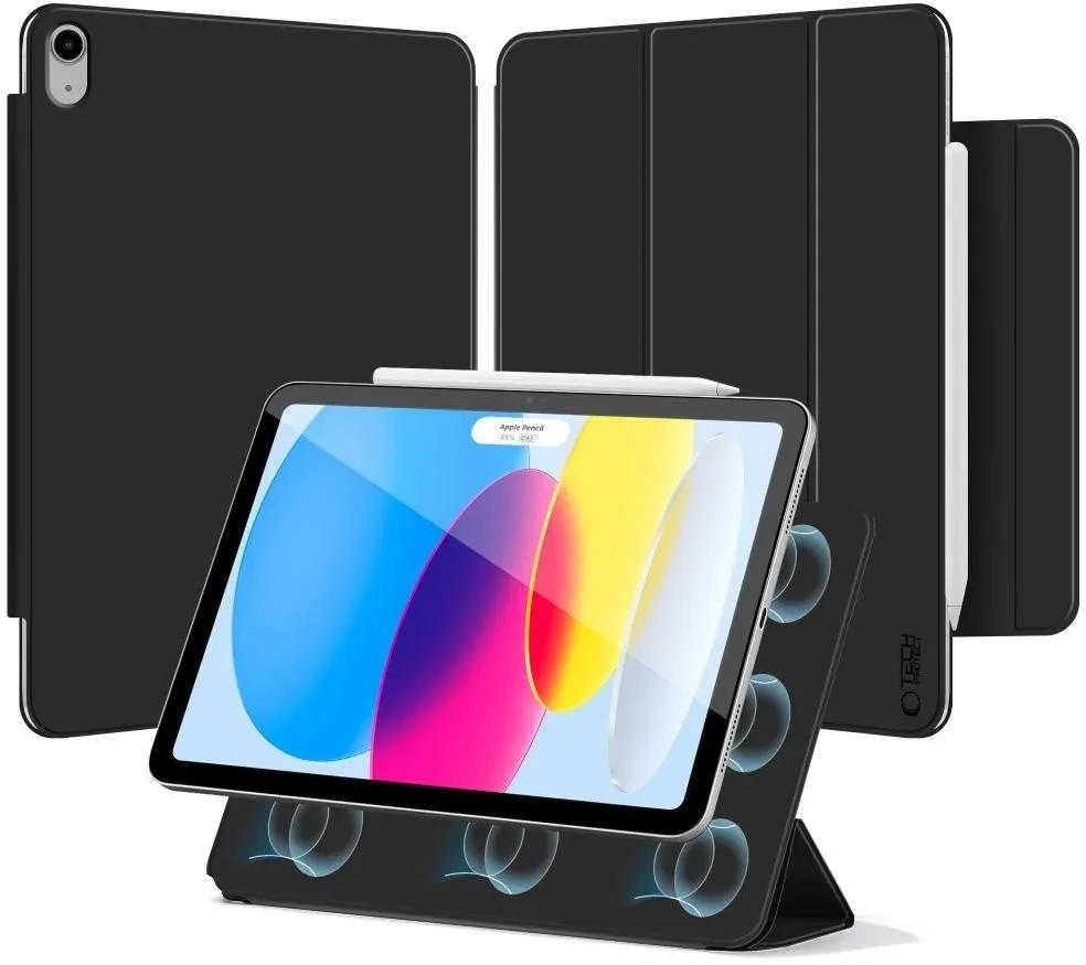 „Tech-Protect Smartcase Magnetic“, skirtas „iPad 10.9“ (2022 m.) / „iPad 11“ (2025 m.) - juodas