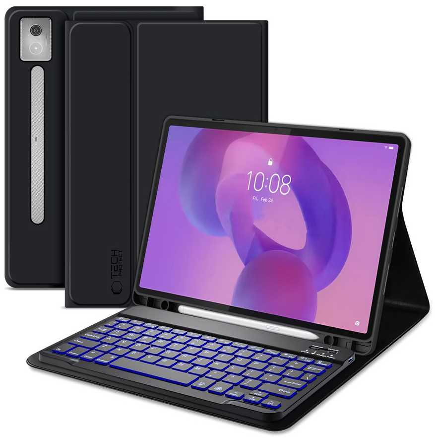 Tech Protect „TECH-PRECT“ SC RAŠIKLIS + KLAVIATŪRA „LENOVO IDEA TAB PRO / PRO MT 12.7 TB-373 Juodas“
