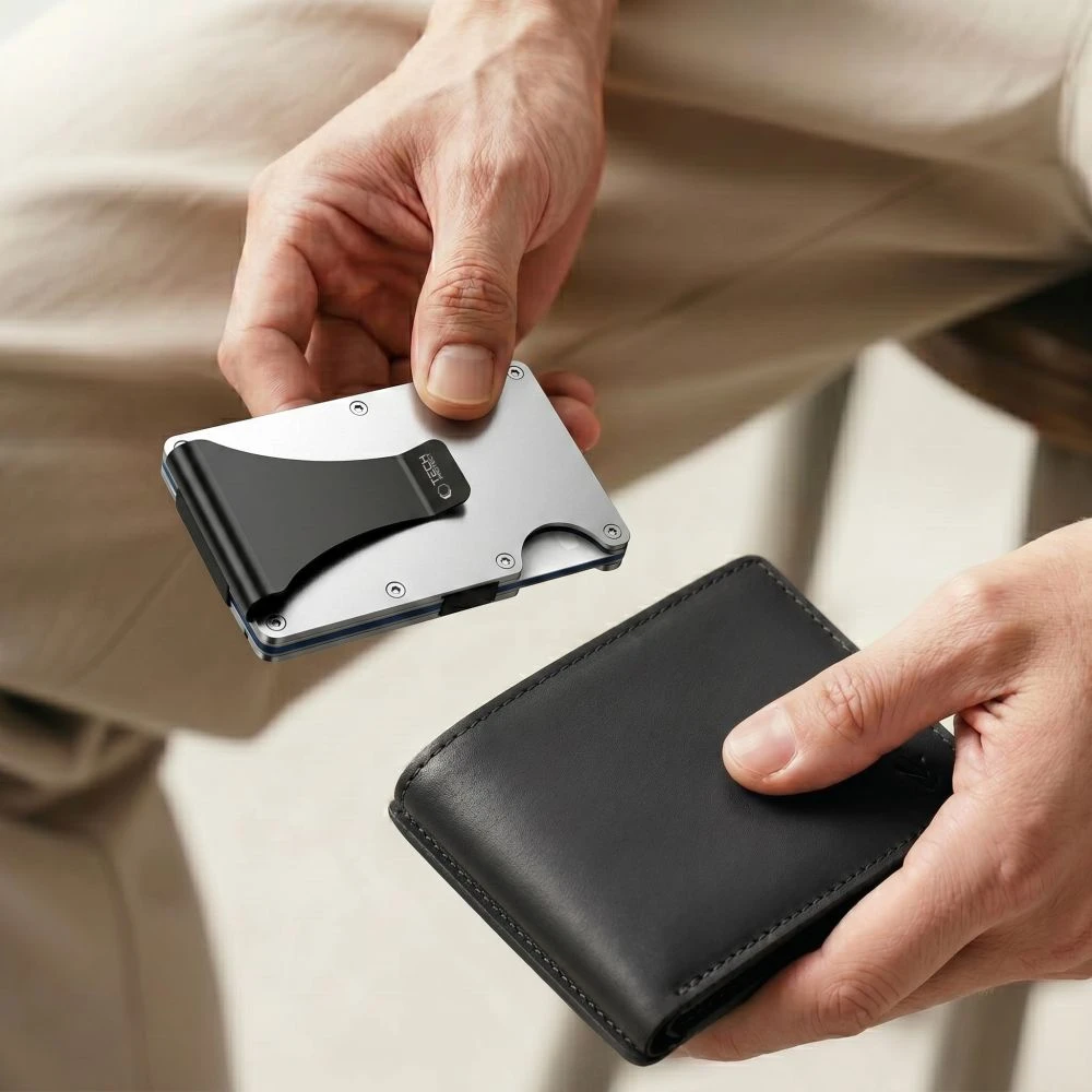 „Tech-Protect Thorn“ RFID piniginė – „Sidabrinis“