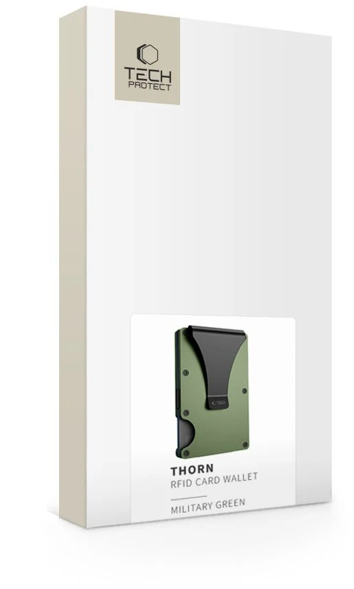 Dėklas „Tech-Protect Thorn“ RFID piniginė - Žalias