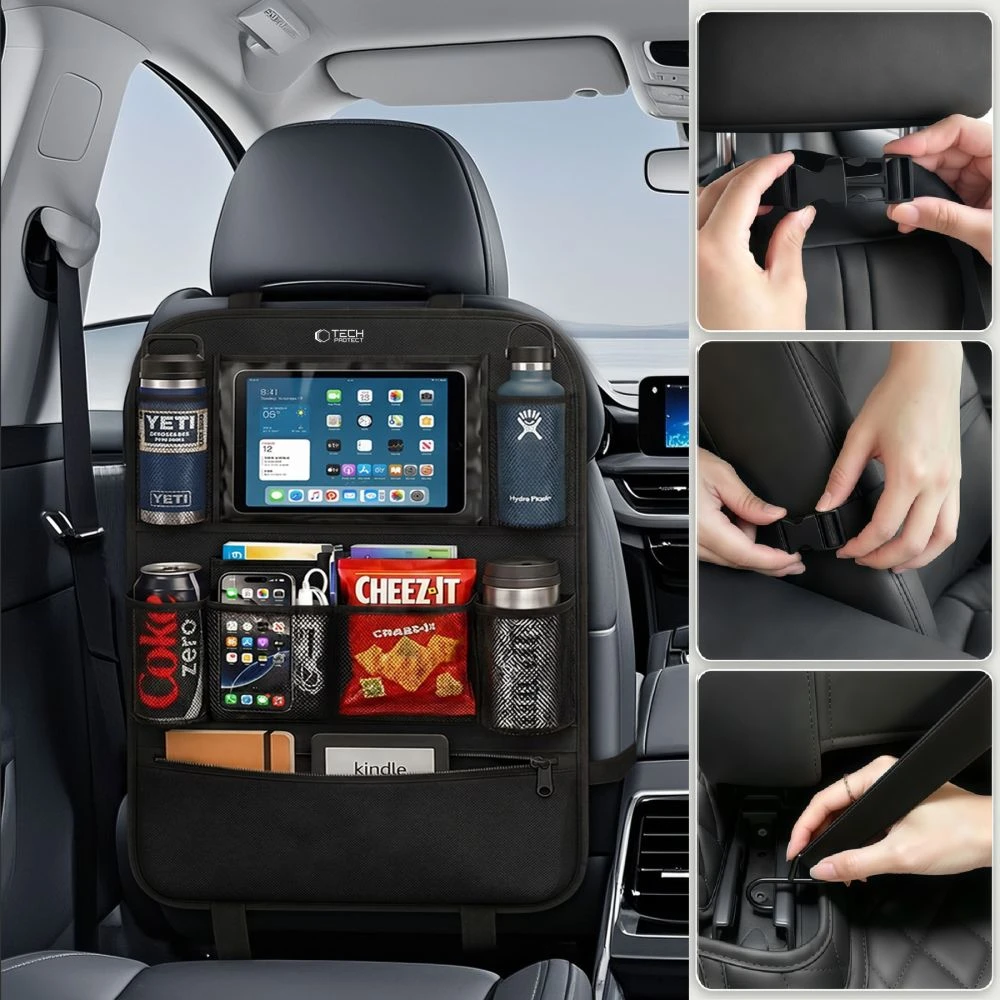 TECH-PROTECT UCA200 AUTOMOBILINIS ORGANIZATORIUS ANT SĖDYNĖS Juodas