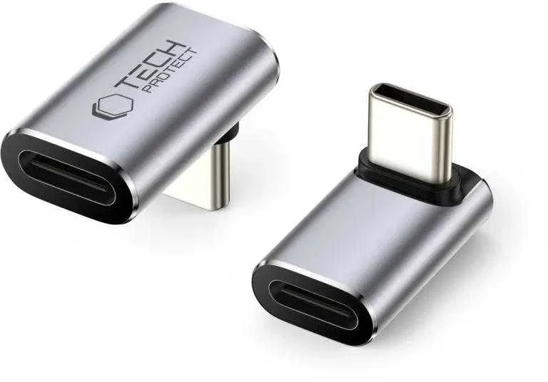 „Tech-Protect Ultraboost AA02“ USB-C kampinis adapteris – pilkas