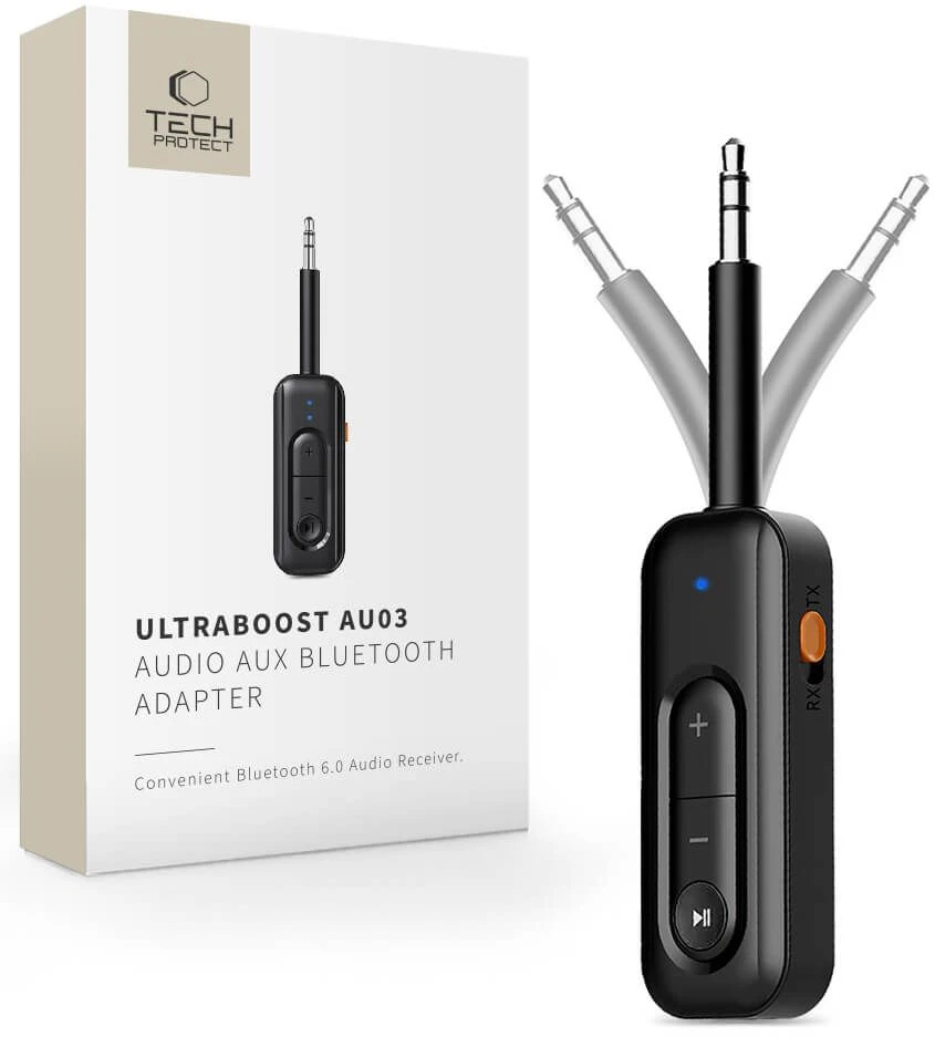 Tech-Protect Ultraboost AU03 bluetooth 6.0 adapter - juodas