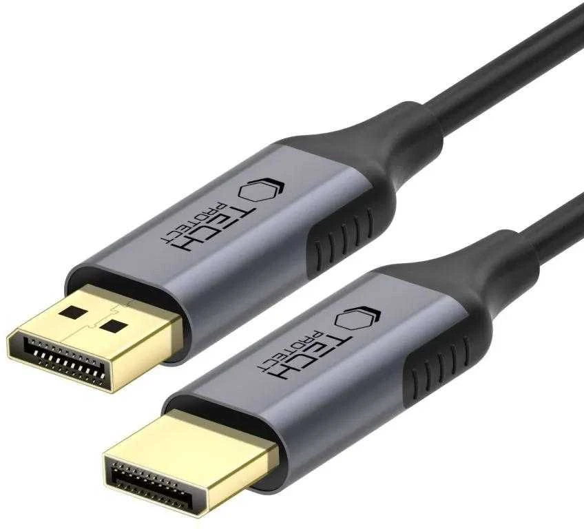 Tech-Protect UltraBoost DisplayPort į DisplayPort 1.4 4K 60Hz kabelis 2m - Juodas