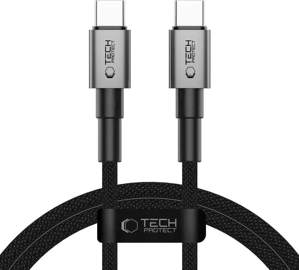Tech-Protect UltraBoost DNA USB-C PD100W/5A kabelis 100cm – pilkas