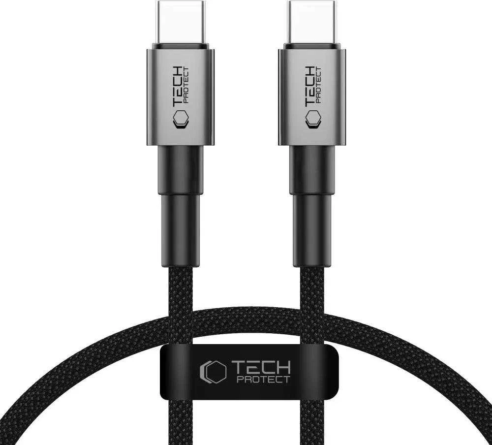 Tech-Protect UltraBoost DNA USB-C PD60W/3A kabelis 50cm – pilkas