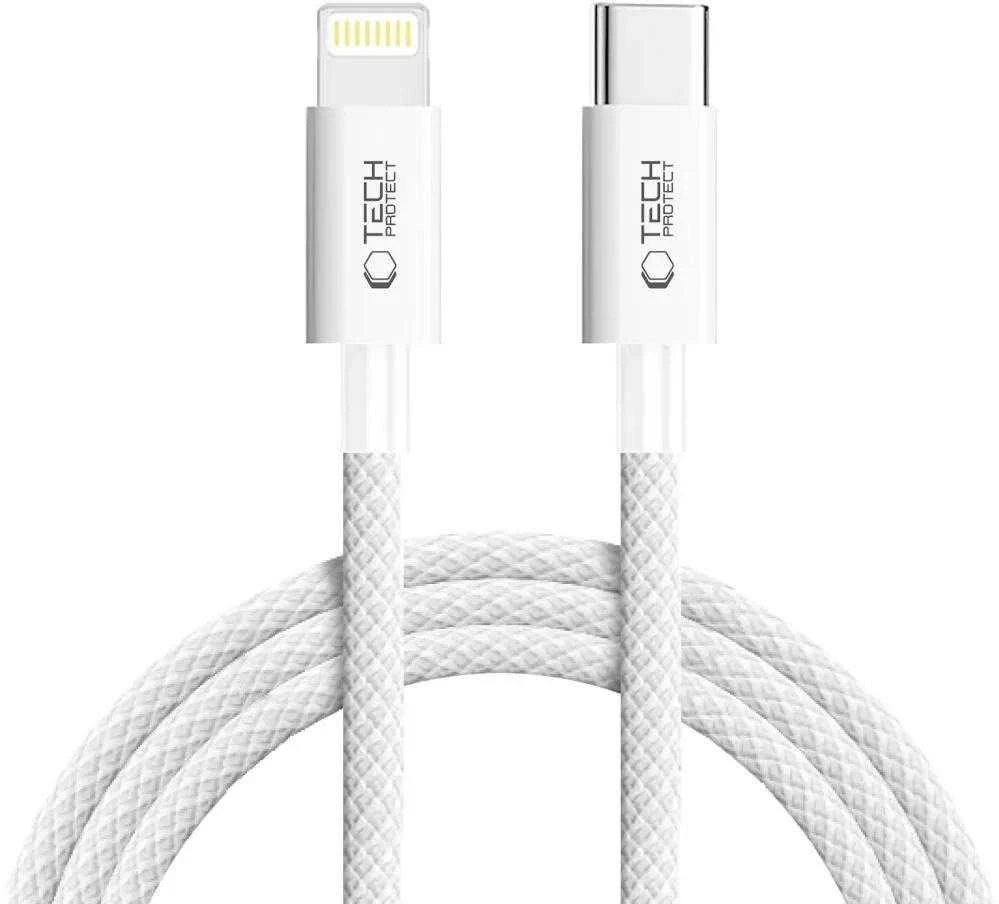 Tech-Protect UltraBoost USB-C / Lightning PD27W/3A laidas 200 cm - pilka