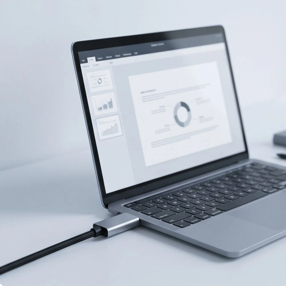 TECH-PROTECT ULTRABOOST KABELIS USB-C Į HDMI 2.1 8K 60HZ 200CM GELEŽIES PILKOS SPALVOS