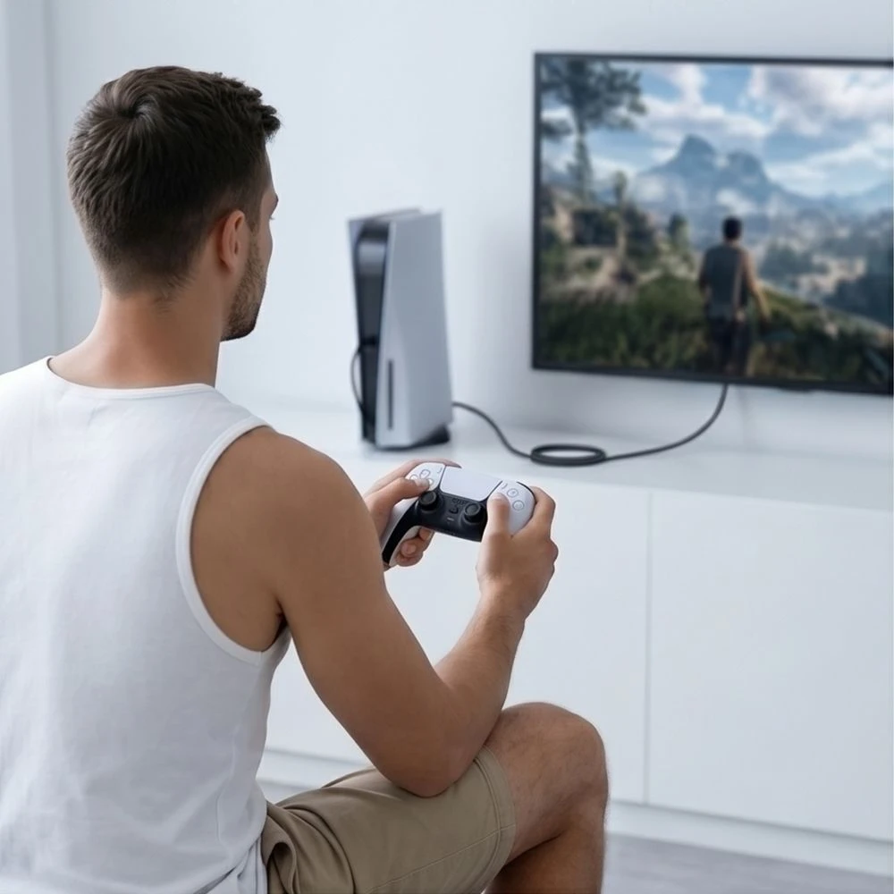 TECH-PROTECT ULTRABOOST KABELIS USB-C Į HDMI 2.1 8K 60HZ 200CM GELEŽIES PILKOS SPALVOS