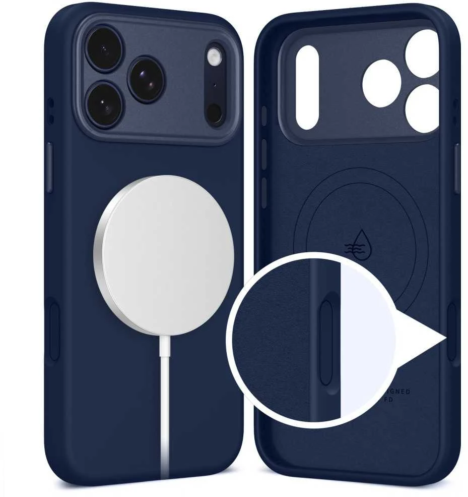 „Tech-Protect Uniq MagSafe“ „MagSafe“ dėklas, skirtas „iPhone 17 Pro Max“ – tamsiai mėlynas