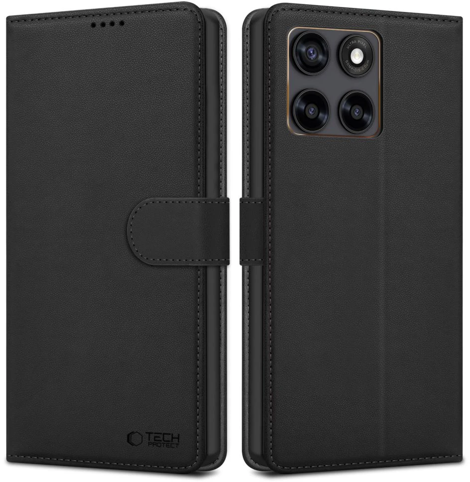 Tech-Protect PINIGINĖS TIPO dėklas MOTOROLA EDGE 70 FUSION / FUSION+ PLUS 5G Juodas