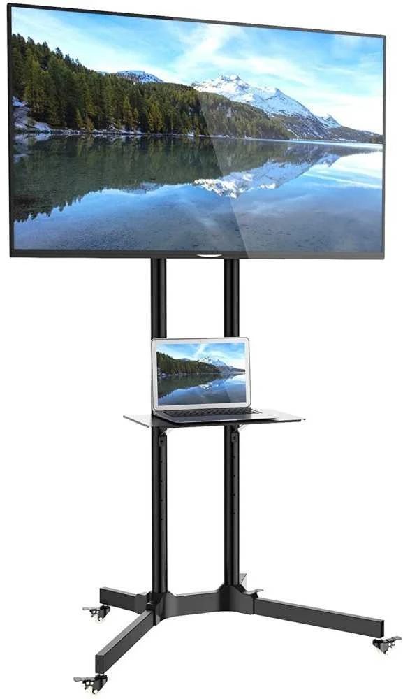 Laikiklis TECHLY 309982 Techly Mobilus stovas televizoriui LCD/LED/Plasma 30-65 60kg VESA pakreipiamas su lentyna