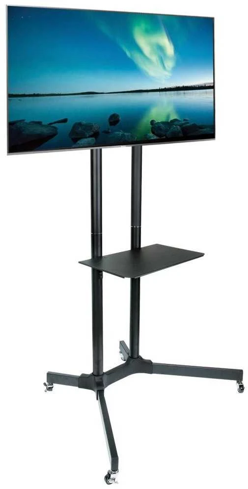Laikiklis TECHLY 309982 Techly Mobilus stovas televizoriui LCD/LED/Plasma 30-65 60kg VESA pakreipiamas su lentyna