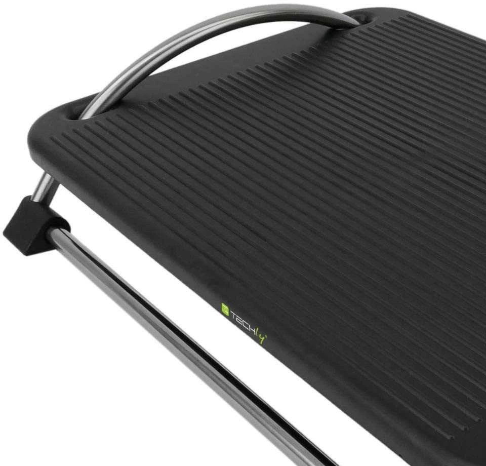 TECHLY 305564 Techly Ergonomiška kojų atrama su kampo reguliavimu, juoda