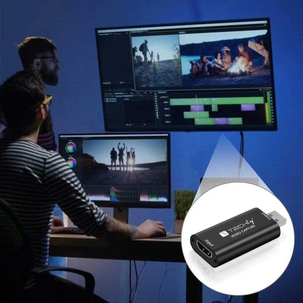 TECHLY vaizdo įrašymo kortelė 1080P HDMI nešiojama