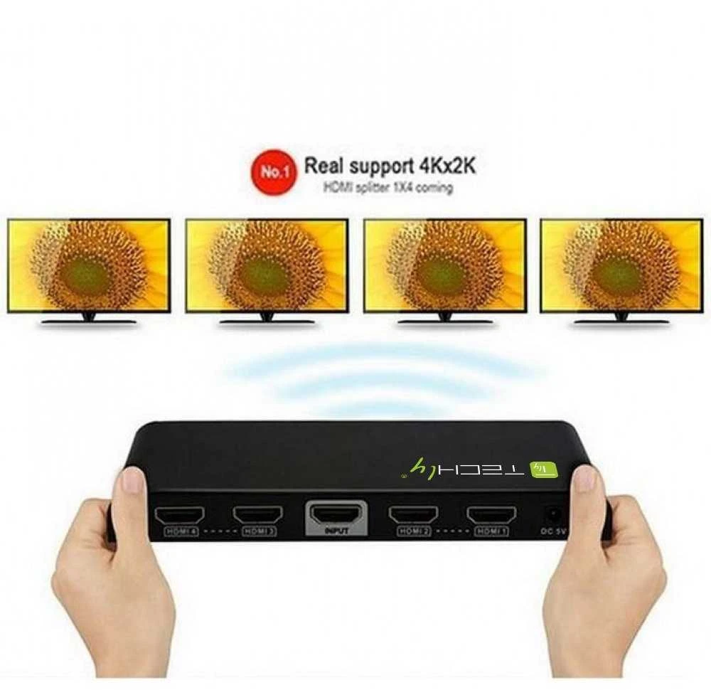 Techly IDATA HDMI-4K4 vaizdo signalų daliklis 4x HDMI