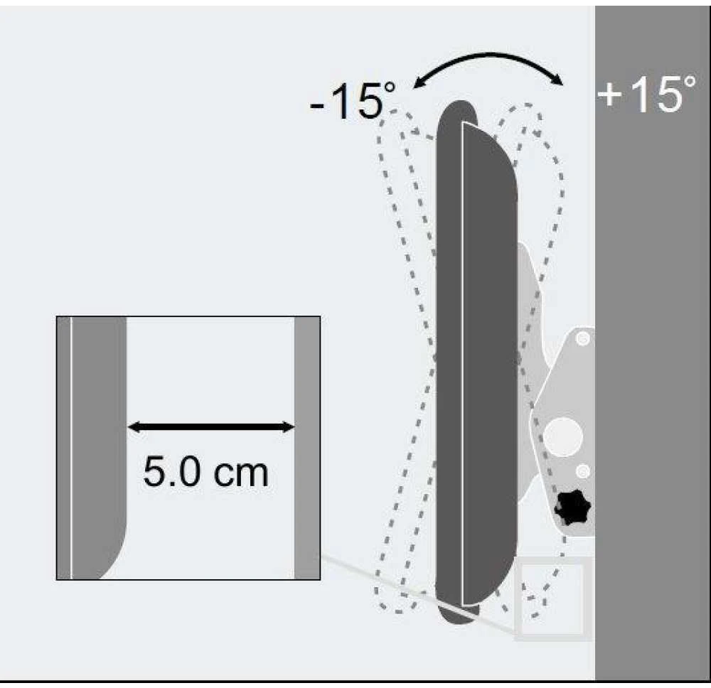 Techly ICA-PLB 131M televizoriaus laikiklis 139,7 cm (55") Juoda