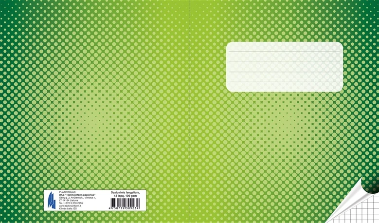 Goldbuch Sąsiuvinis, A5, langeliais, 12 lapų, 100gsm