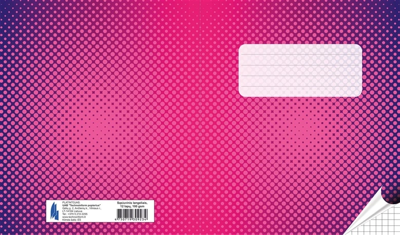 Goldbuch Sąsiuvinis, A5, langeliais, 12 lapų, 100gsm