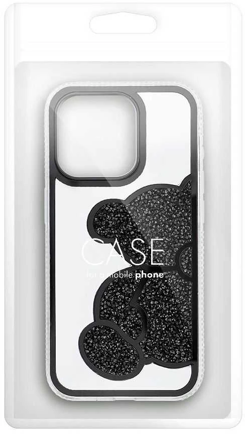 OEM dėklas, skirtas iPhone 11, juodas meškiukas