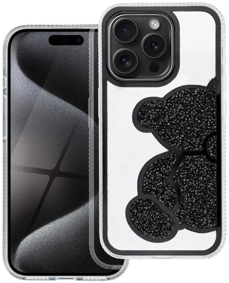 OEM dėklas, skirtas iPhone 17 AIR, juodas meškiukas