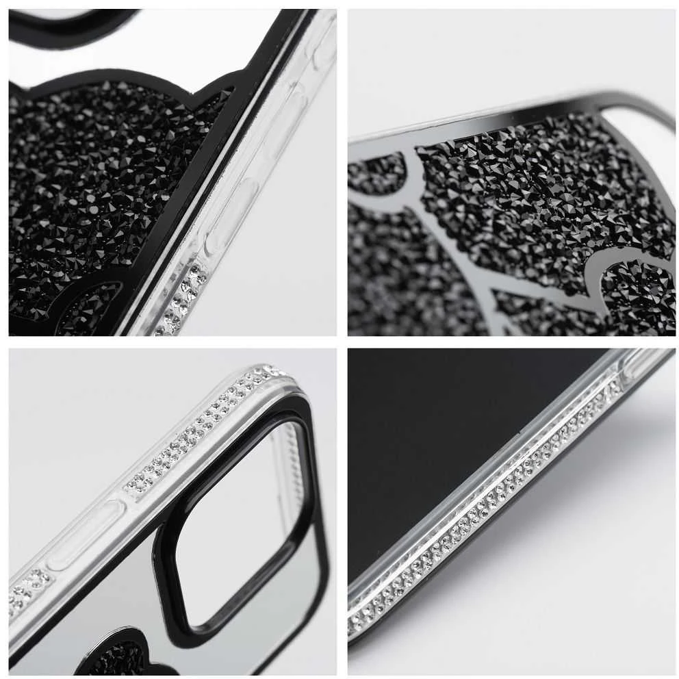 OEM dėklas, skirtas iPhone 17 AIR, juodas meškiukas