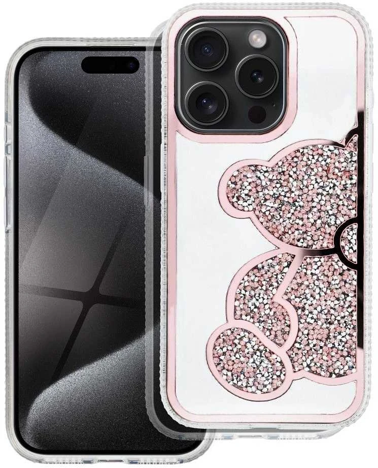 OEM dėklas, skirtas „iPhone 17 AIR“, rožinis meškiuko formos dėklas