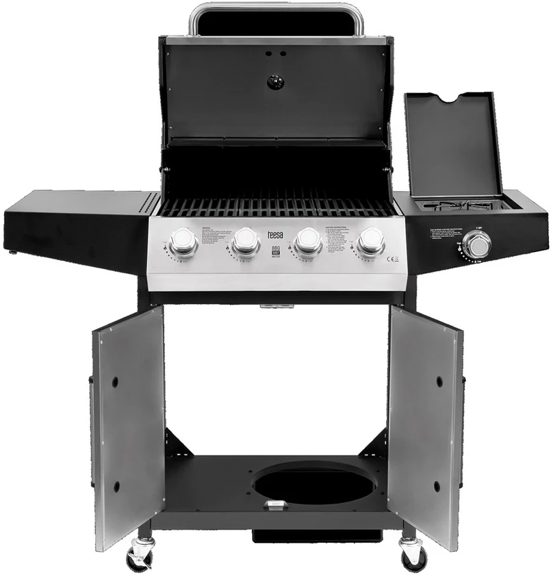 Teesa BBQ 5007 MASTER dujinis grilis - 5 degikliai - vieta cilindrui