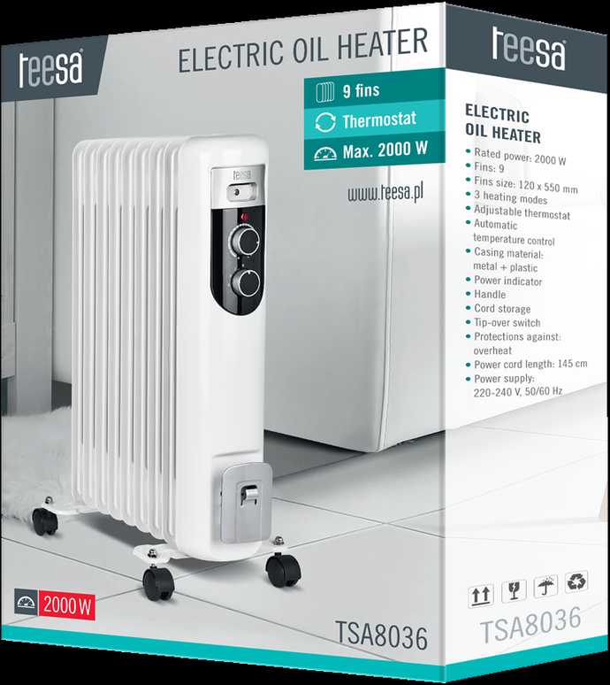 Radiatorius Teesa 2000W