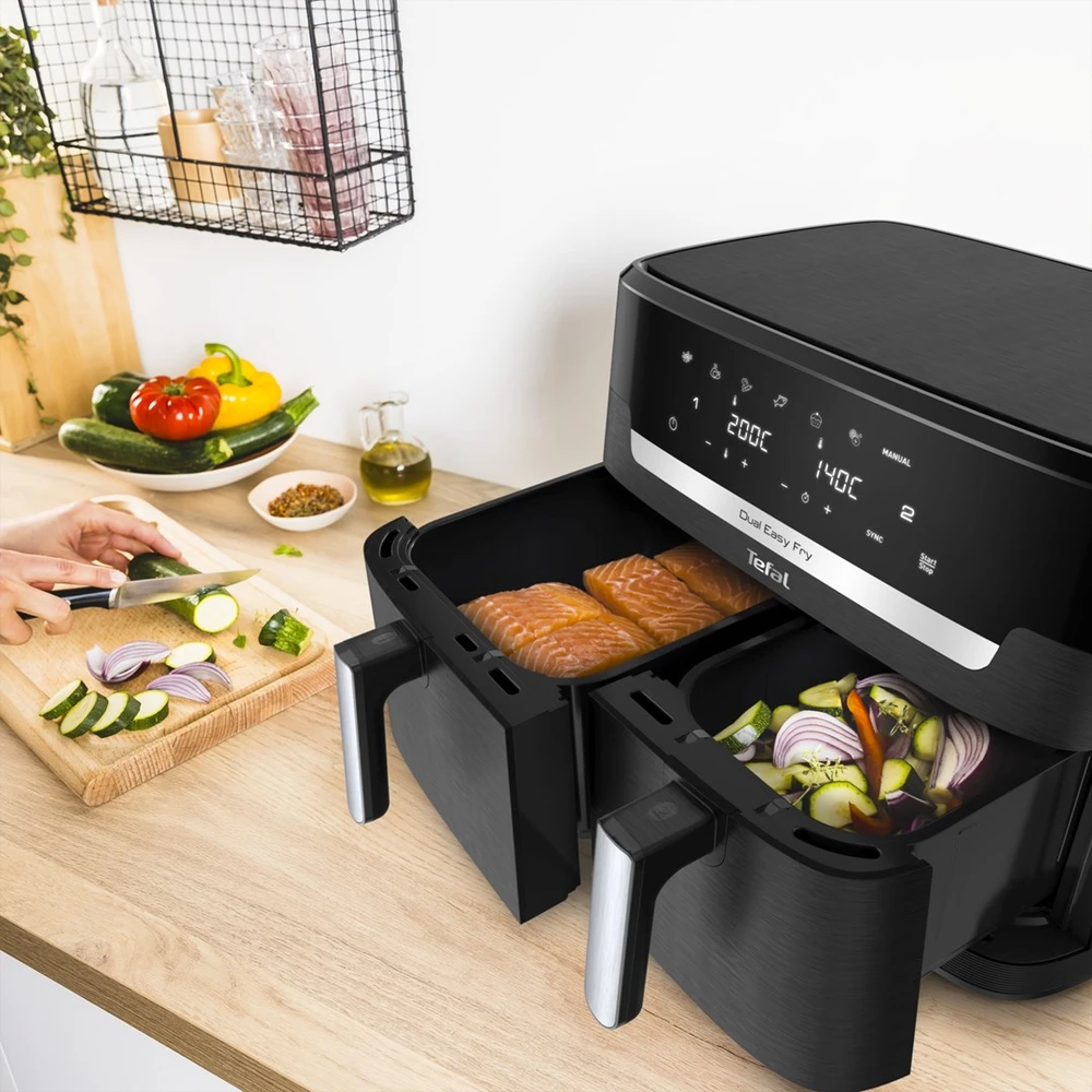 Gruzdintuvė Tefal Dual Easy EY9428E, dviejų skyrių, 11 l
