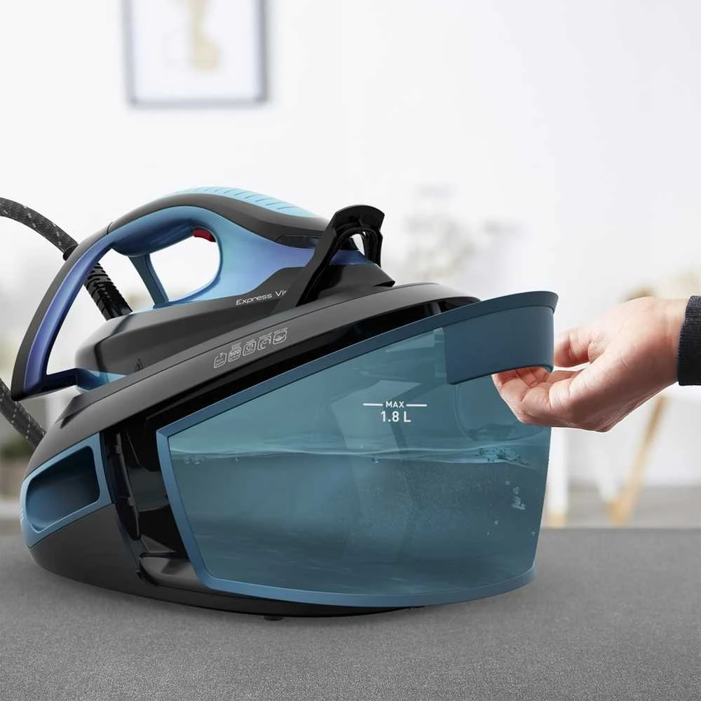 Lyginimo Tefal Express Vision SV8151E0 | 2800 W | 1.8 L | 7 bar | Mėlyna/Juoda