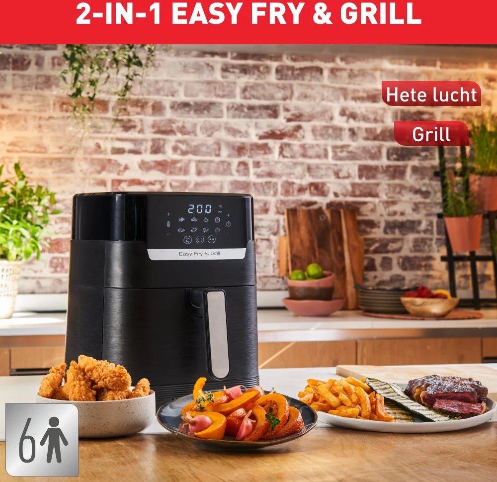 Karšto oro gruzdintuvė Tefal Easy Fry & Grill 2-in-1 Precision, 1550  W, 4,5 L