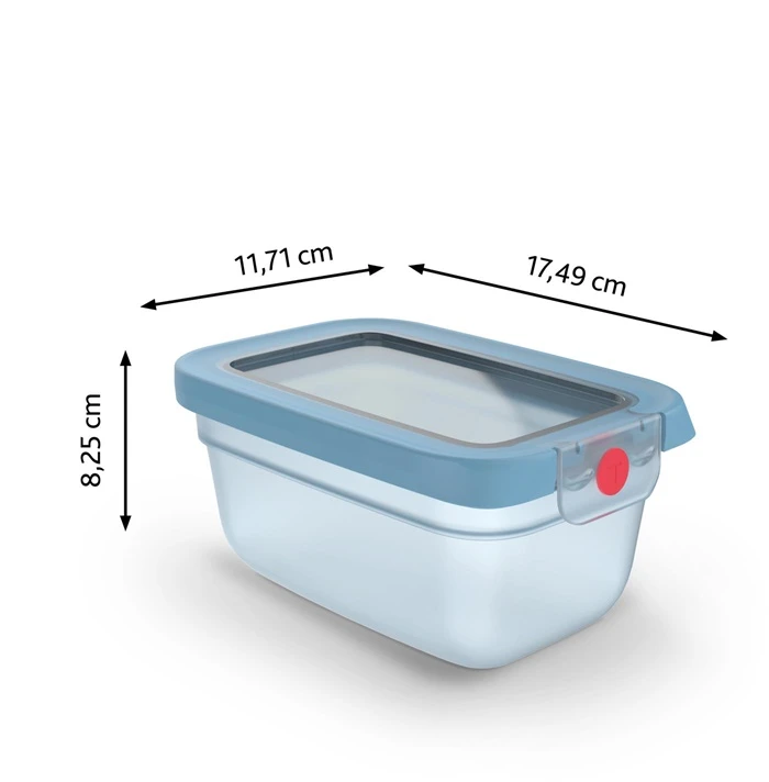 Tefal FOOD BOX 0.75L ONECLICK Mėlynas
