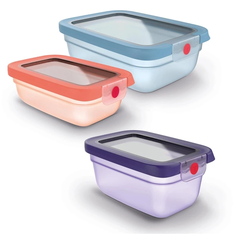 Tefal FOOD BOX 1.5L ONECLICK Oranžinis