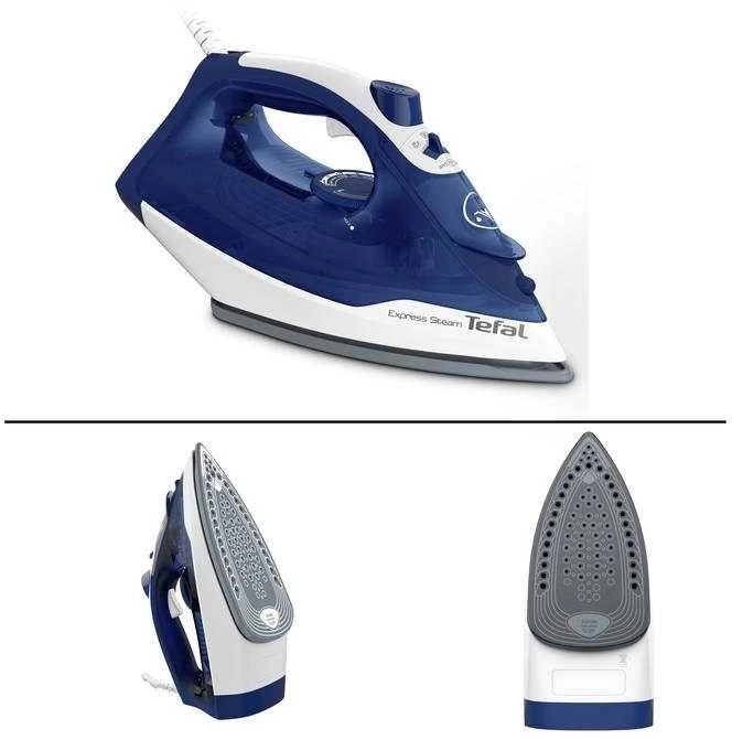 TEFAL | FV2838E0 | Garų lygintuvas | 2400 W | Vanduo tank capacity 270 ml | Continuous steam 40 g/min | Mėlyna/Baltas