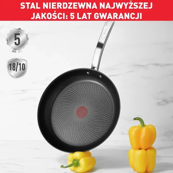 TEFAL | Keptuvė | B8170444 Intuition | Kepimui | Skersmuo 24 cm | Tinka indukcinei kaitlentei | Fiksuota rankena | Juodas