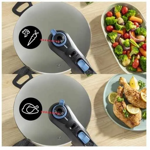 Tefal Secure Trendy P2584301 4 l + 6 l Indukcja sidabrinė