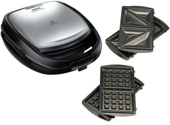 Sumuštinių keptuvas Tefal SW341D12 sumuštinių keptuvė 700 W Juoda, Nerūdijančiojo plieno