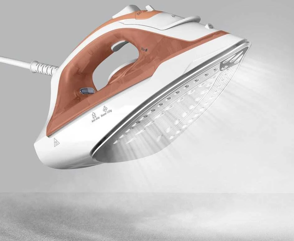 Tefal Virtuo 30 FV2C40E0 iron Dry & Garų lygintuvas Ceramic soleplate 2000 W Peach, Baltas