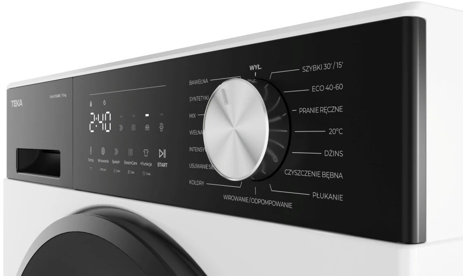 Teka WM 20841 W PL Skalbimo mašina 8kg 1400 RPM Baltas, Juodas