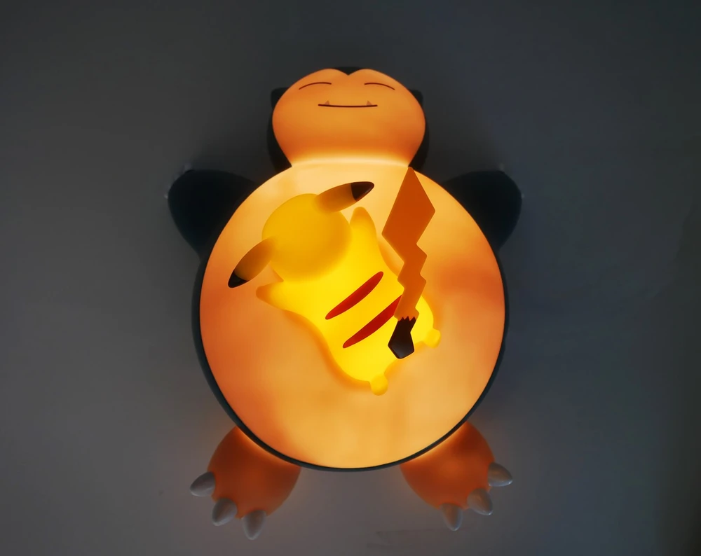 TEKNOFUN Pokemon - Snorlax Pikachu LED lempa
