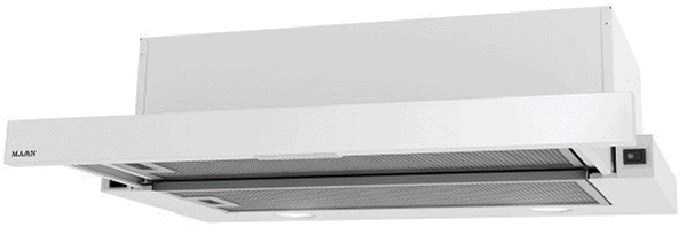Teleskopinis gaubtas MAAN Corona G 60 315 m3/h, Baltas